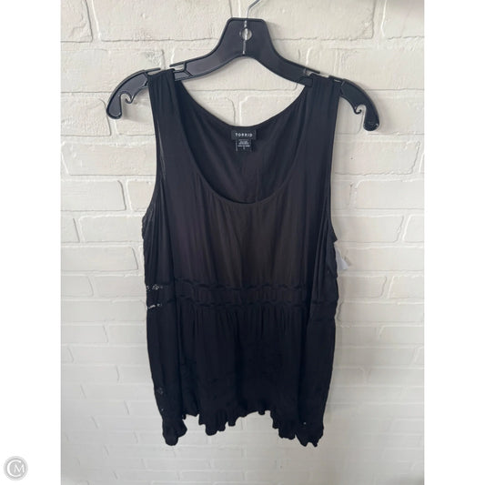 Top Sleeveless By Torrid In Black, Size: Xl