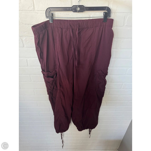 Athletic Pants By Lululemon In Red, Size: 16