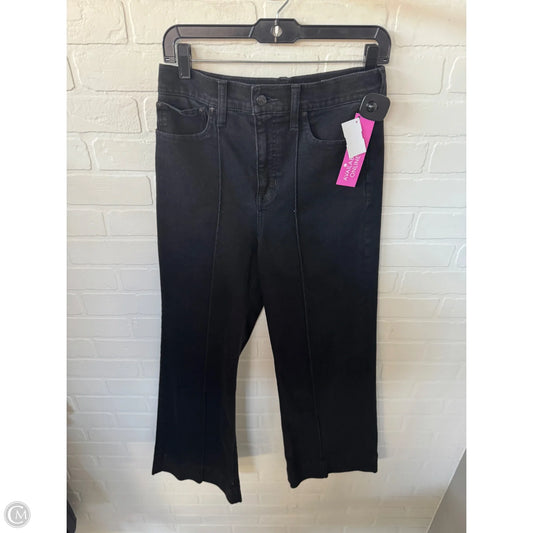 Jeans Wide Leg By J. Crew In Black Denim, Size: 6