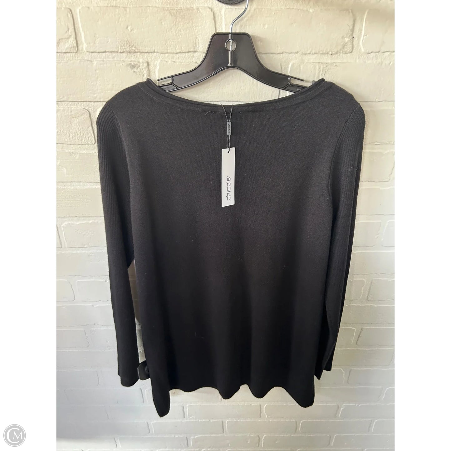 Sweater By Chicos In Black, Size: M