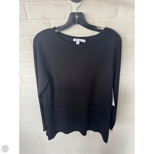 Sweater By Chicos In Black, Size: L