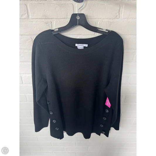 Sweater By Chicos In Black, Size: L