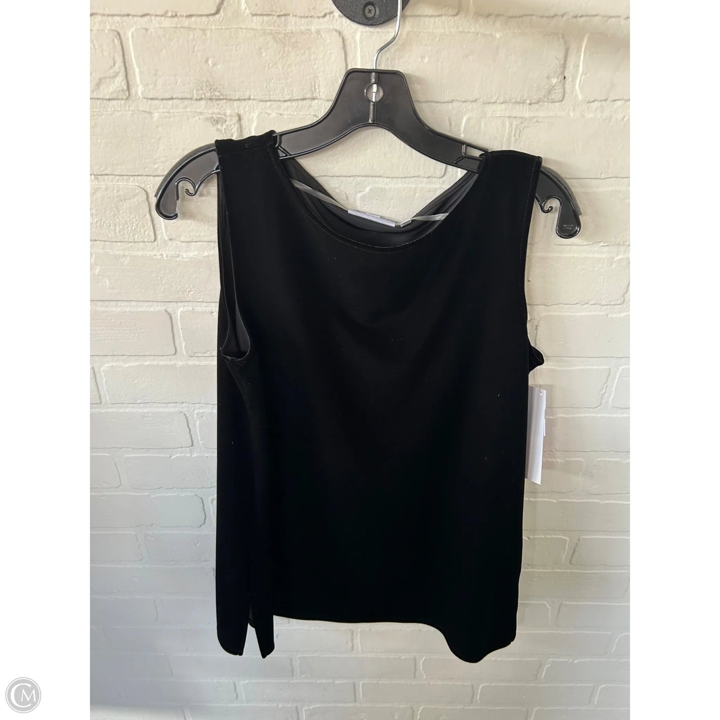Top Sleeveless By Chicos In Black, Size: M