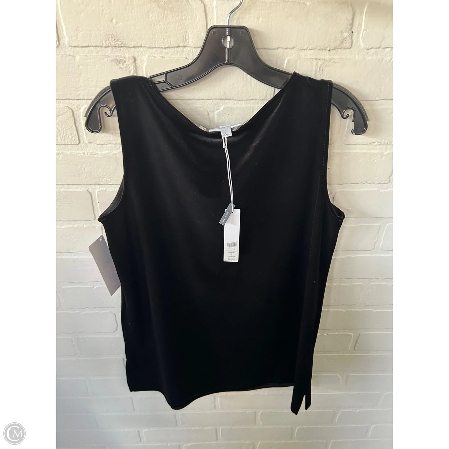 Top Sleeveless By Chicos In Black, Size: M