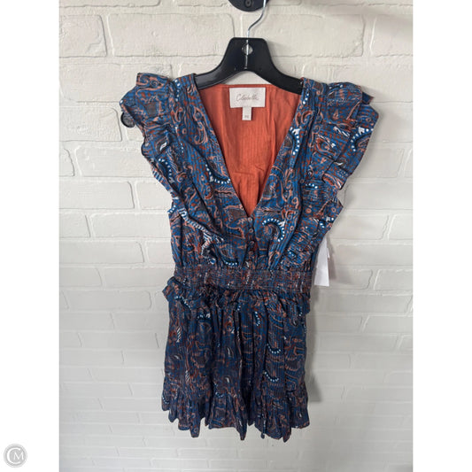 Dress Casual Short By Cleobella In Blue & Brown, Size: Xs