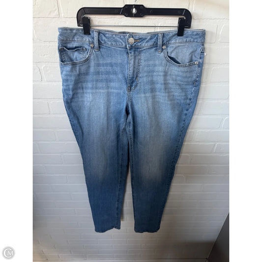 Jeans Straight By Maurices In Blue Denim, Size: 14