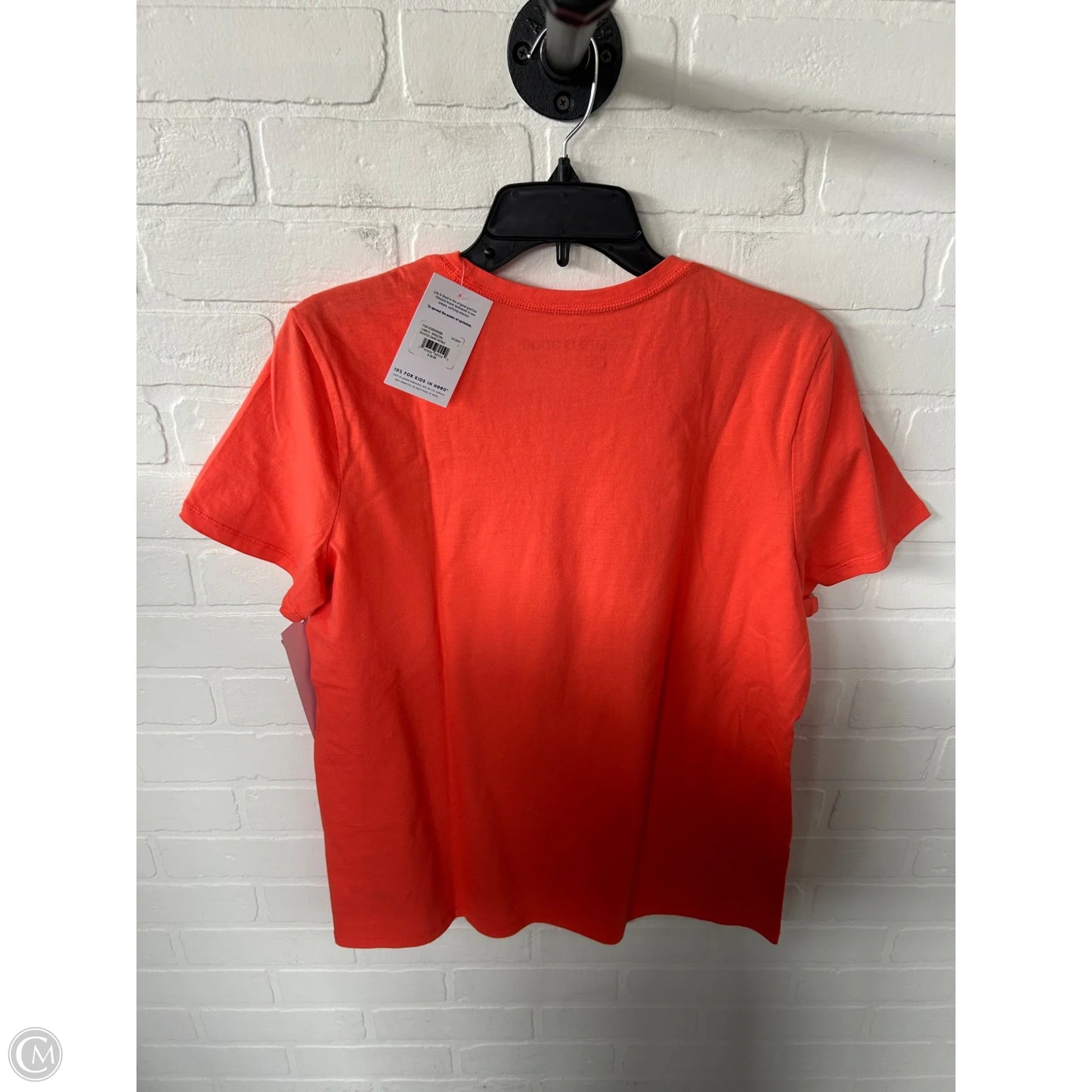 Top Short Sleeve Basic By Life Is Good In Orange, Size: L