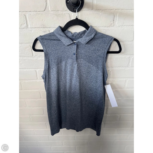 Athletic Top Short Sleeve By Slazenger In Blue, Size: M