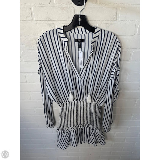 Dress Casual Short By Aqua In Blue & White, Size: Xs