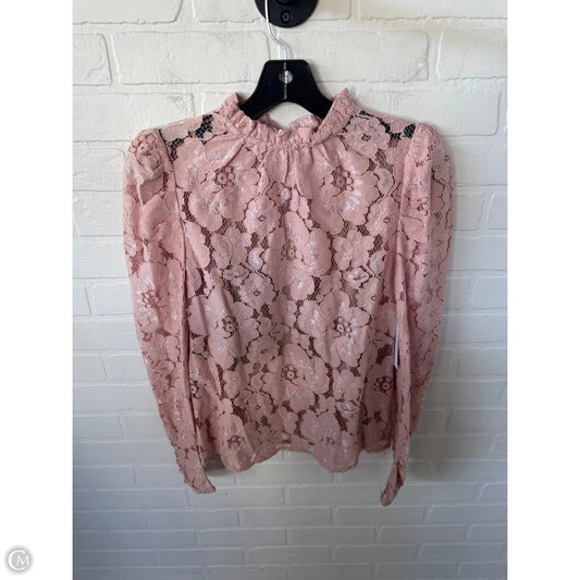 Top Long Sleeve By Wayf In Pink, Size: Xs
