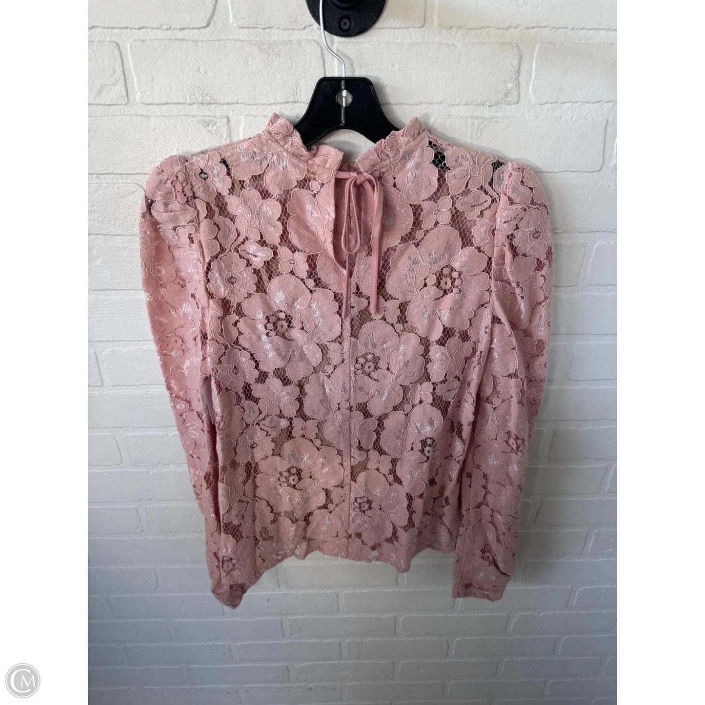 Top Long Sleeve By Wayf In Pink, Size: Xs