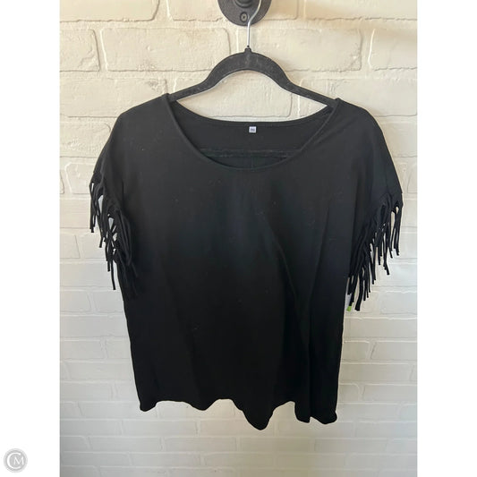 Top Short Sleeve Basic By Clothes Mentor In Black, Size: 2x