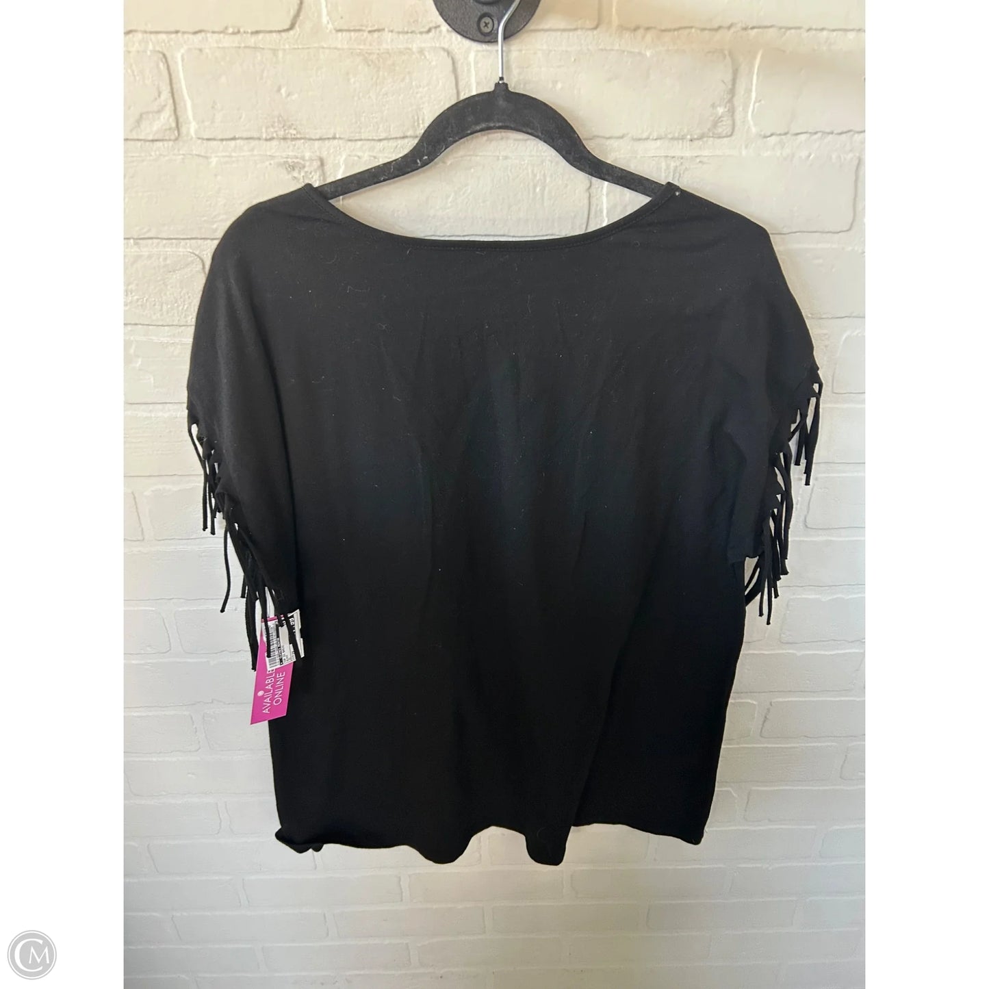 Top Short Sleeve Basic By Clothes Mentor In Black, Size: 2x