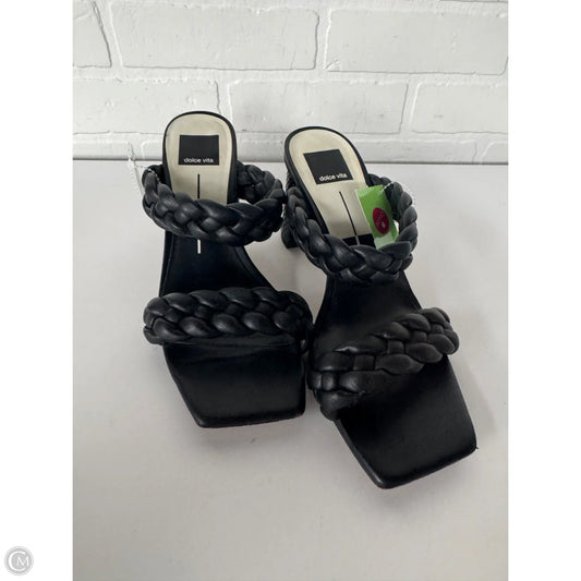 Sandals Heels Block By Dolce Vita In Black, Size: 8