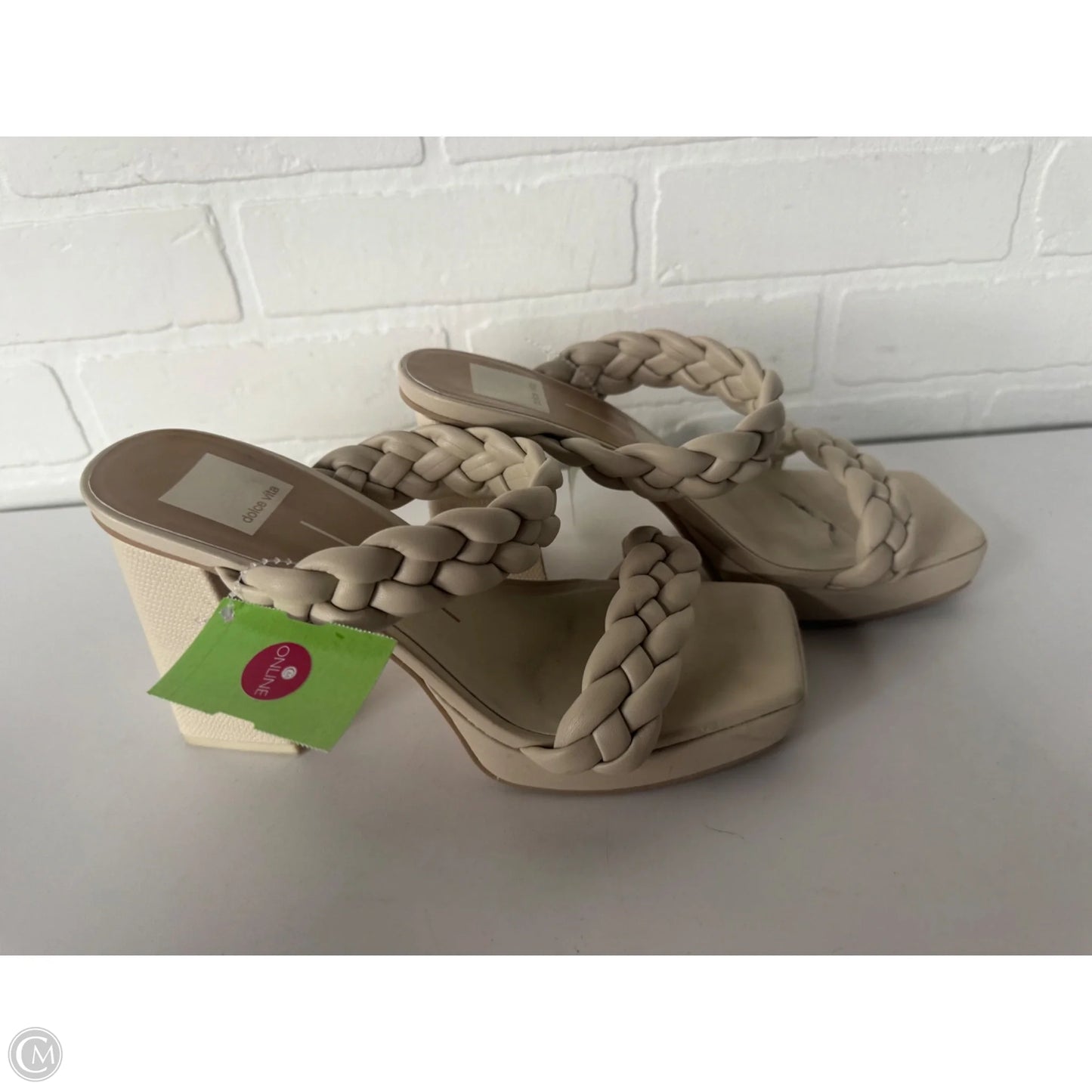 Sandals Heels Block By Dolce Vita In Cream, Size: 8