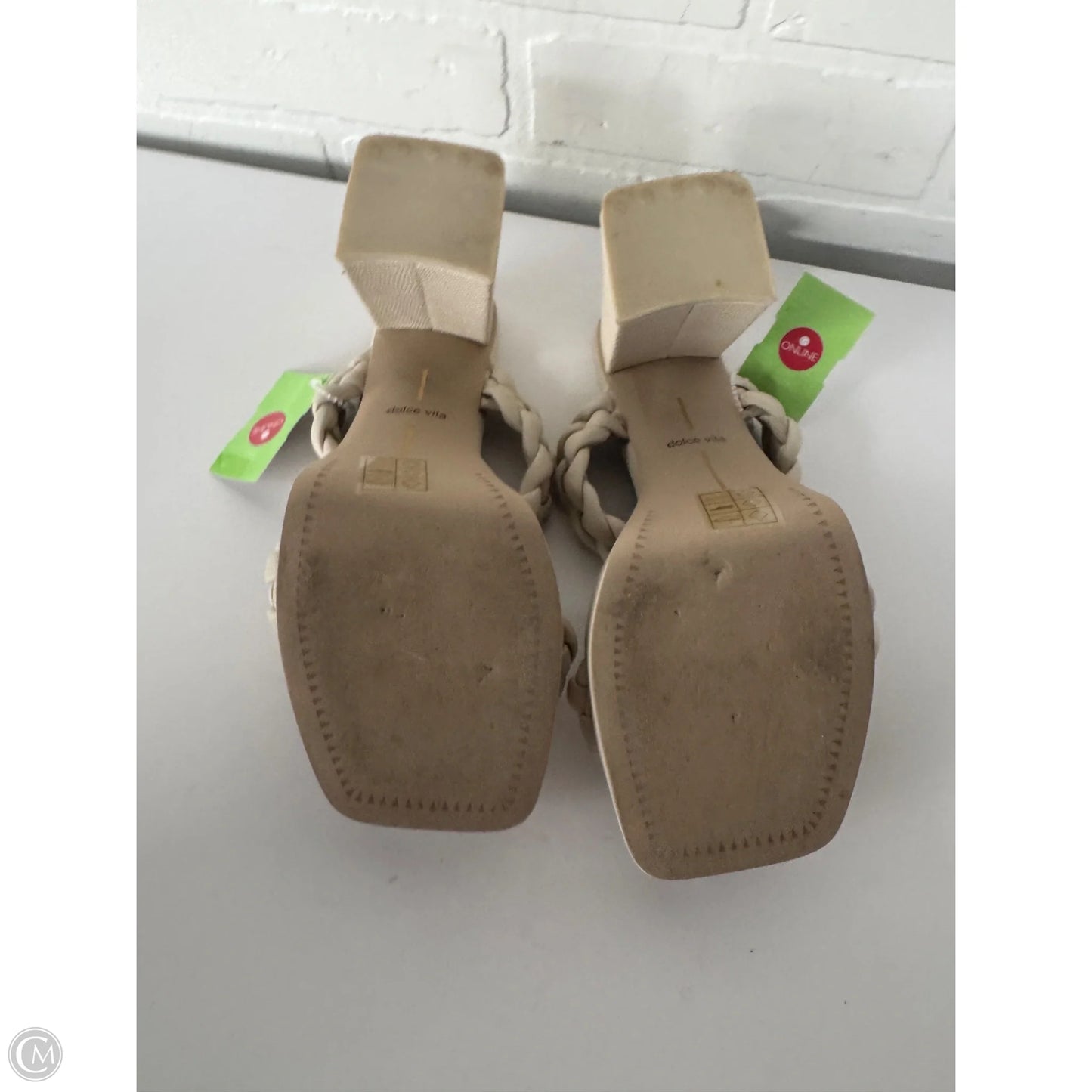 Sandals Heels Block By Dolce Vita In Cream, Size: 8