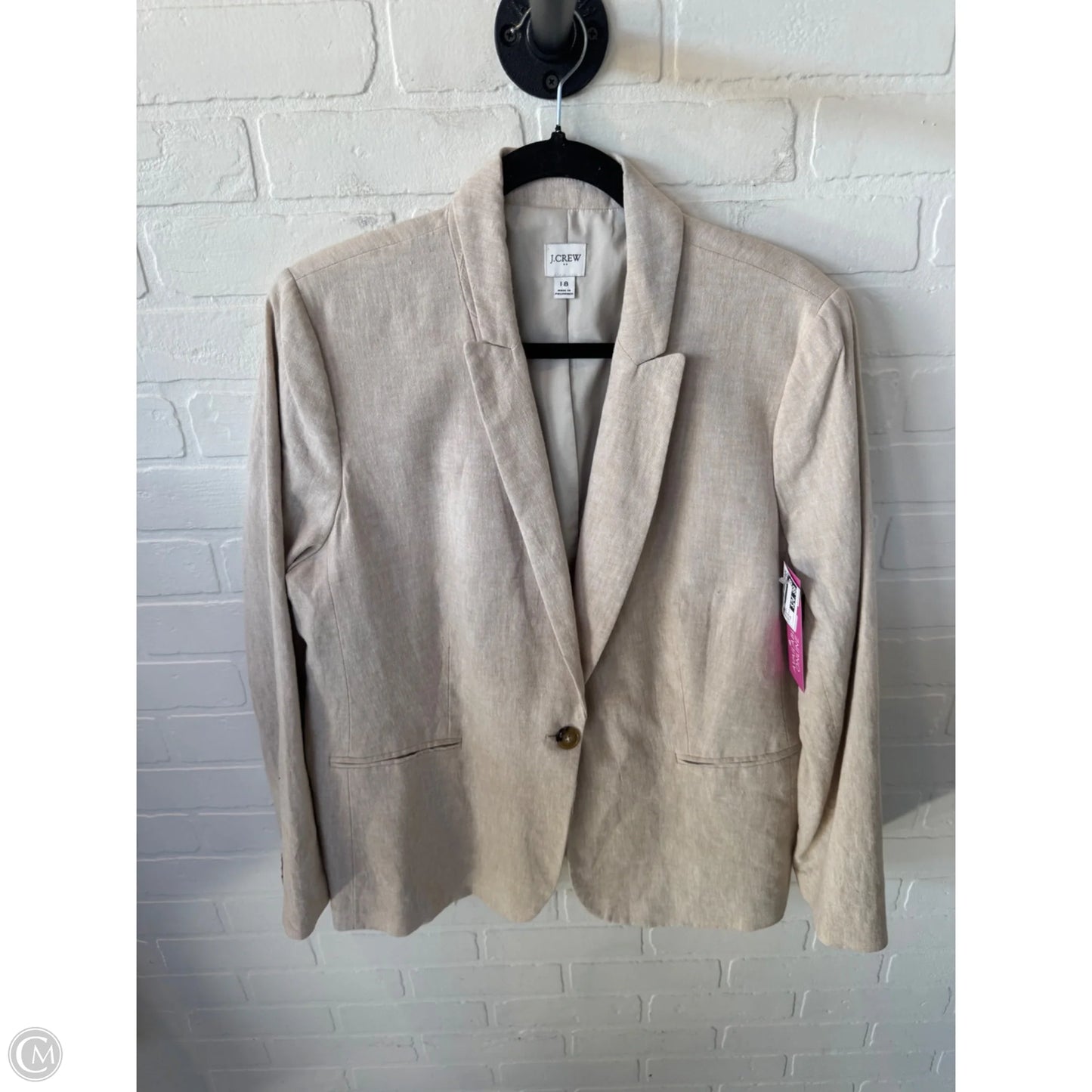 Blazer By J. Crew In Beige, Size: 1x