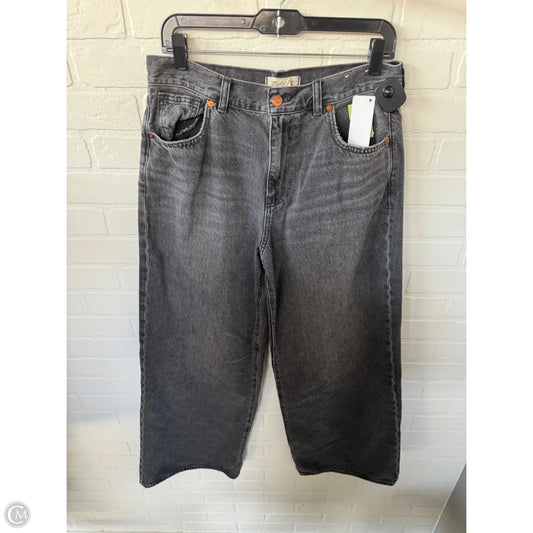 Jeans Wide Leg By Madewell In Grey Denim, Size: 8