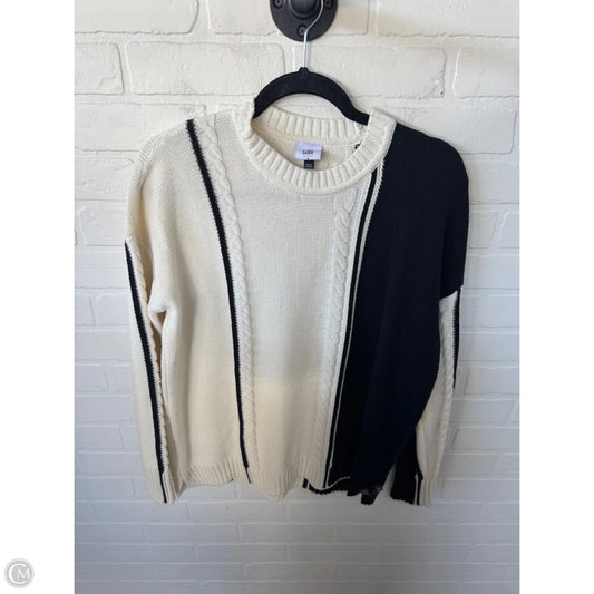 Sweater By Cabi In Black & Cream, Size: S