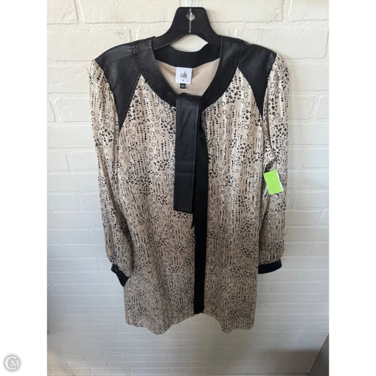 Dress Work By Cabi In Black & Tan, Size: M