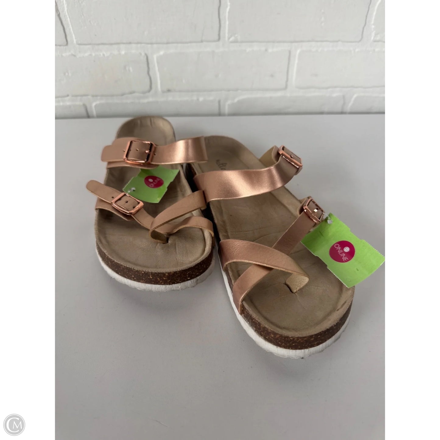 Sandals Flats By Altard State In Rose Gold, Size: 8