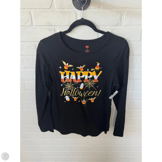 Top Long Sleeve Basic By Clothes Mentor In Black, Size: M