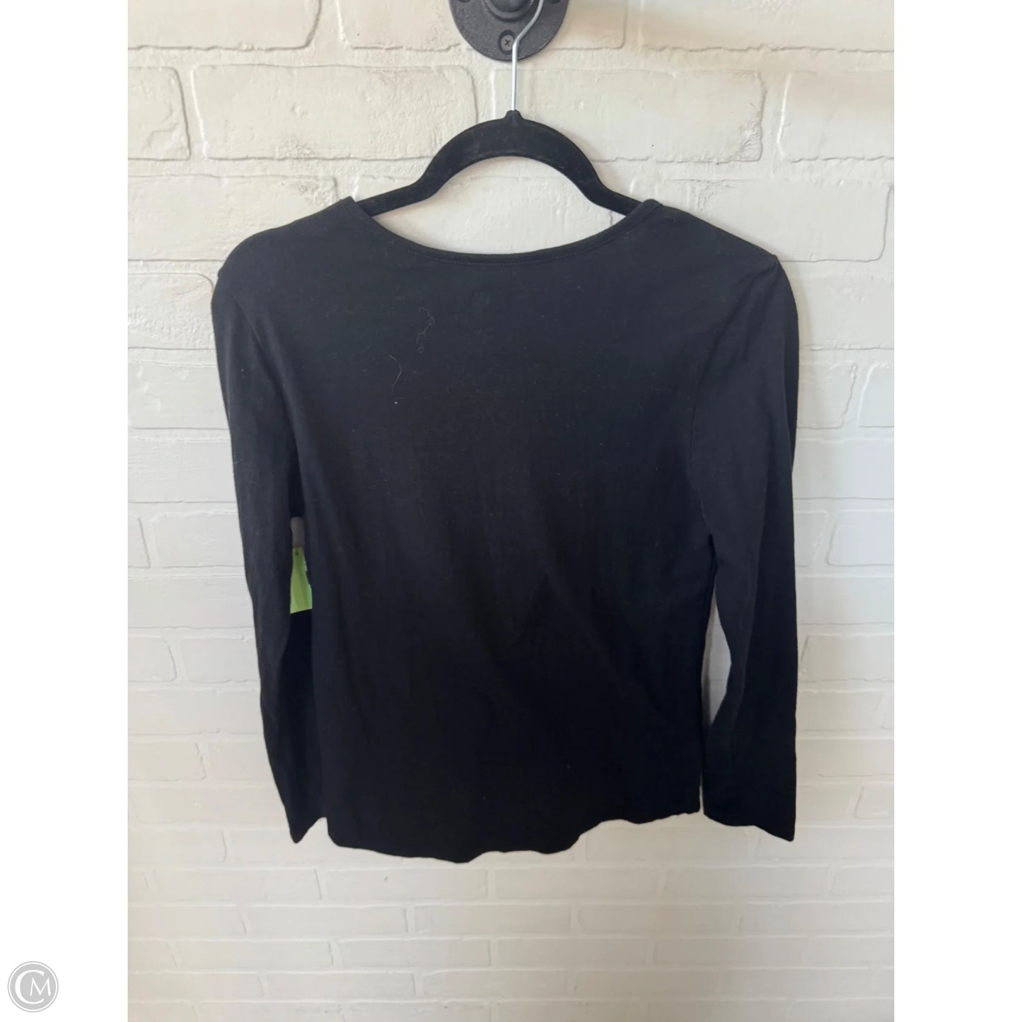 Top Long Sleeve Basic By Clothes Mentor In Black, Size: M