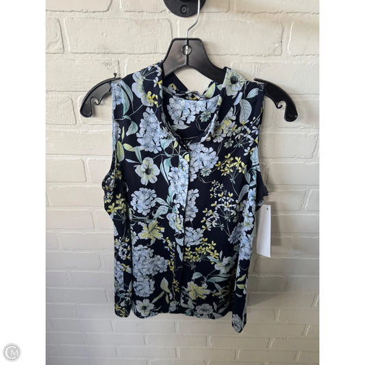 Top Sleeveless Designer By Karl Lagerfeld In Blue & White, Size: M