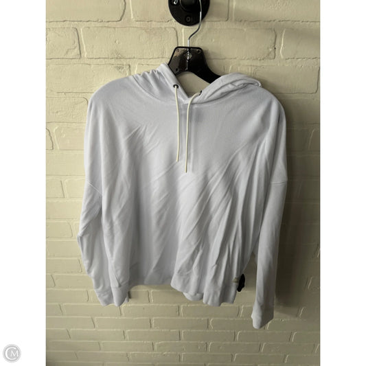 Athletic Top Long Sleeve Hoodie By Vuori In White, Size: L