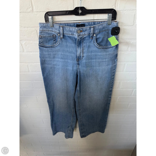 Jeans Wide Leg By Talbots In Blue Denim, Size: 8