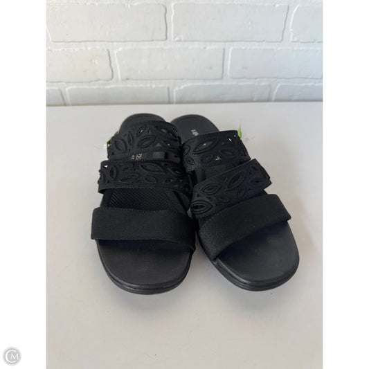 Sandals Flats By Life Stride In Black, Size: 8