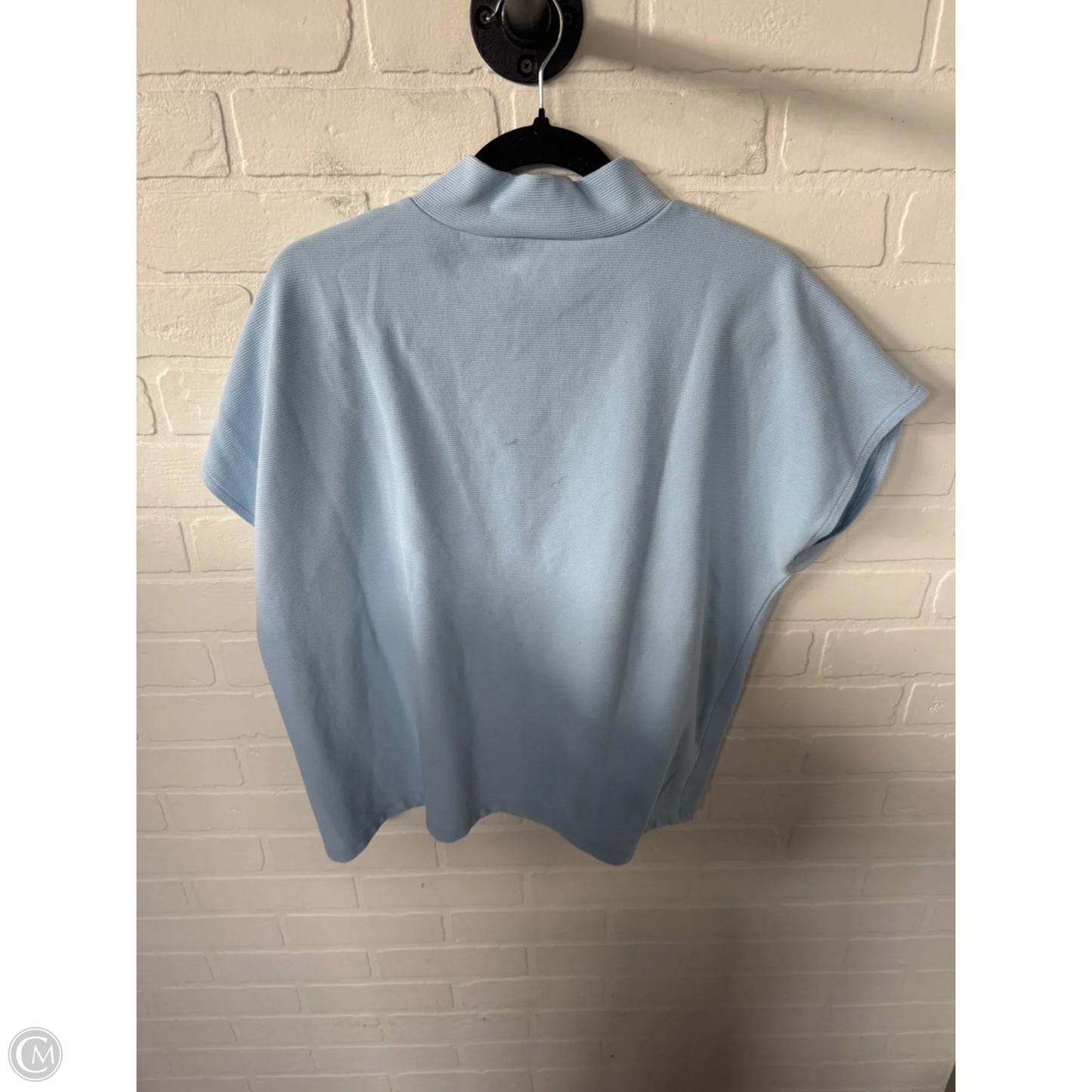 Top Short Sleeve By Ann Taylor In Blue, Size: Xl