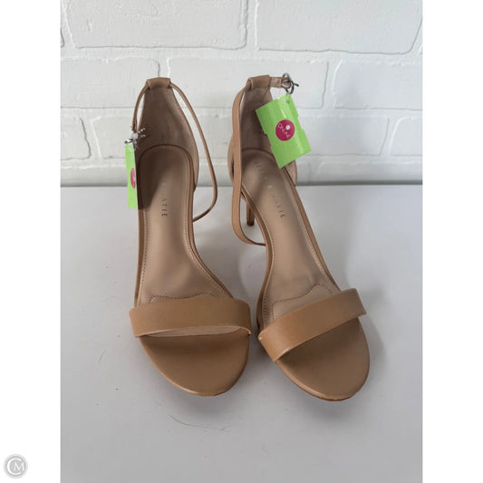 Sandals Heels Stiletto By Kelly And Katie In Tan, Size: 8