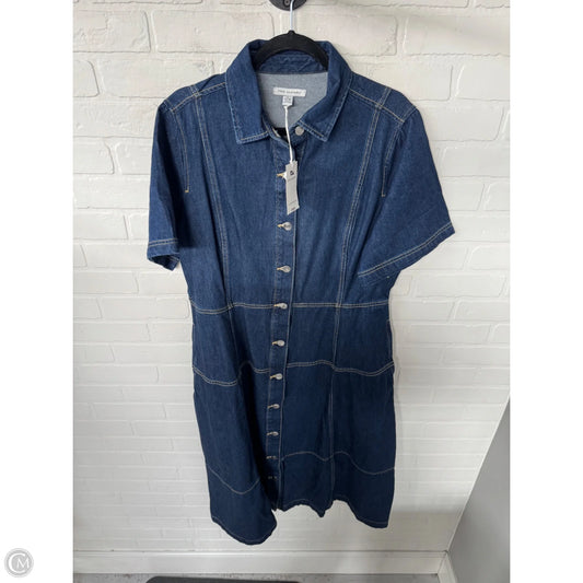 Dress Casual Midi By Free Assembly In Blue Denim, Size: Xl