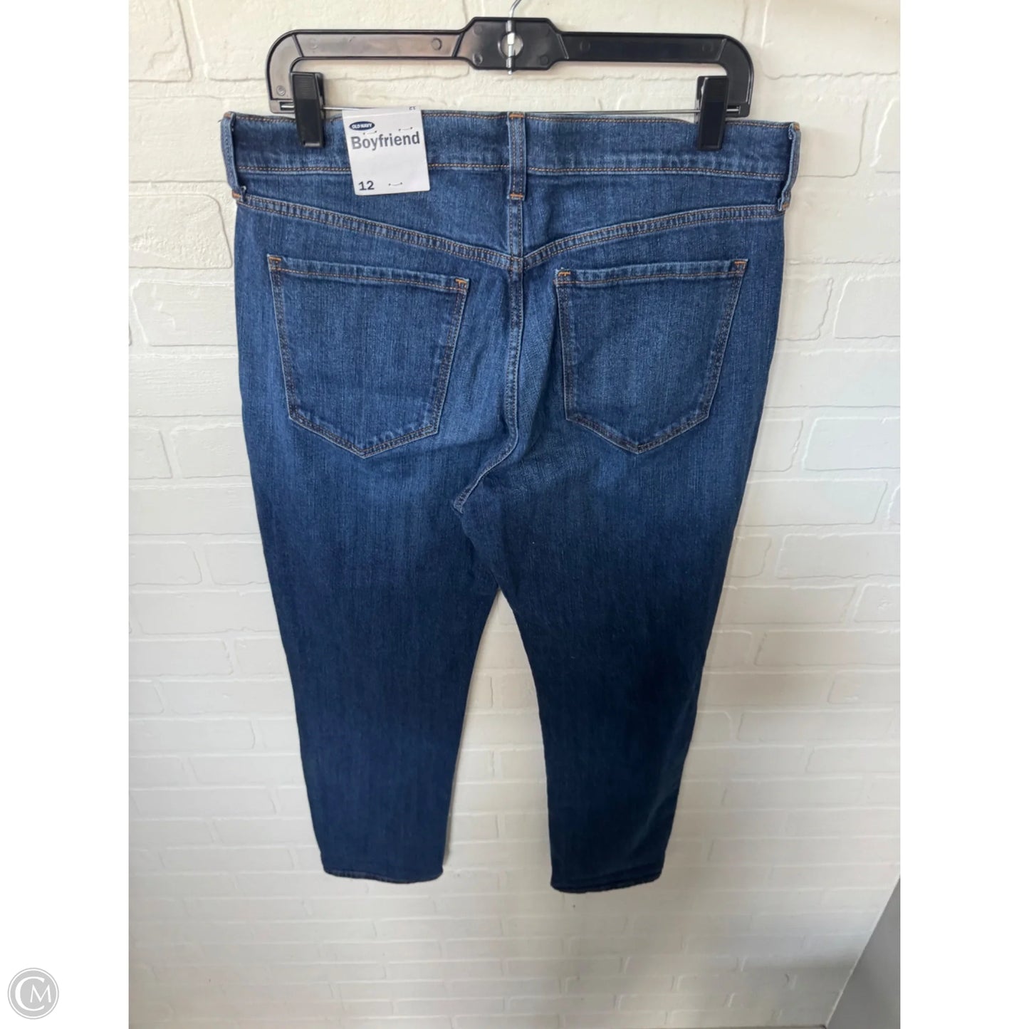 Jeans Boyfriend By Old Navy In Blue Denim, Size: 12