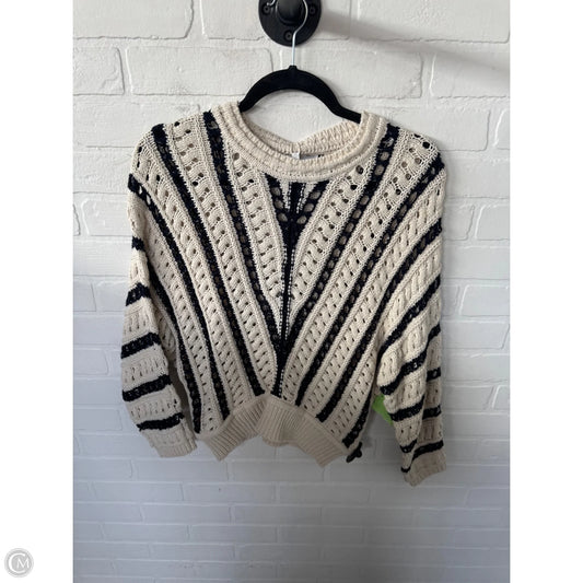 Sweater By Heartloom In Black & Cream, Size: Xs