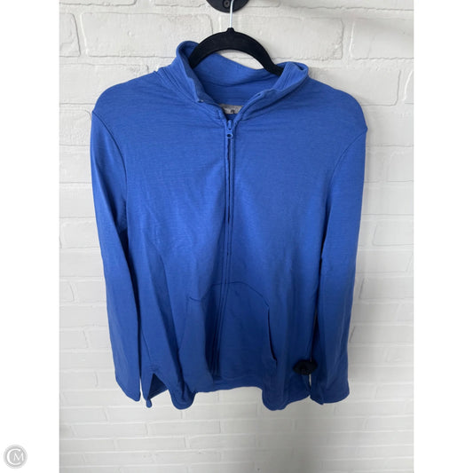 Sweatshirt Collar By Talbots In Blue, Size: M