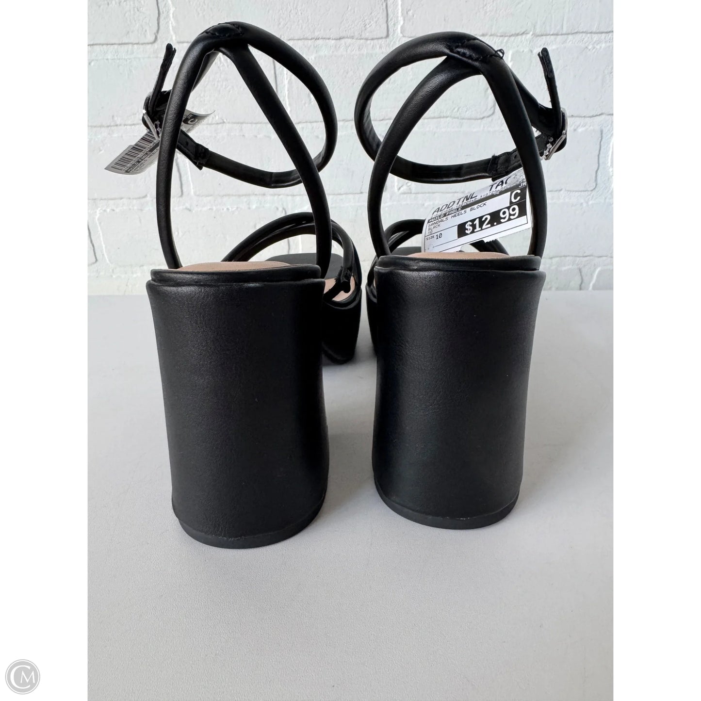 Sandals Heels Block By Wild Fable In Black, Size: 10