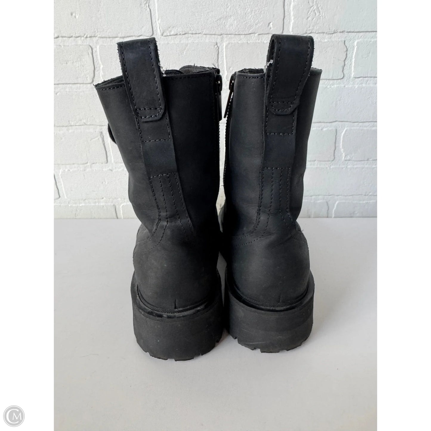 Boots Mid-calf Flats By Cmb In Black, Size: 9
