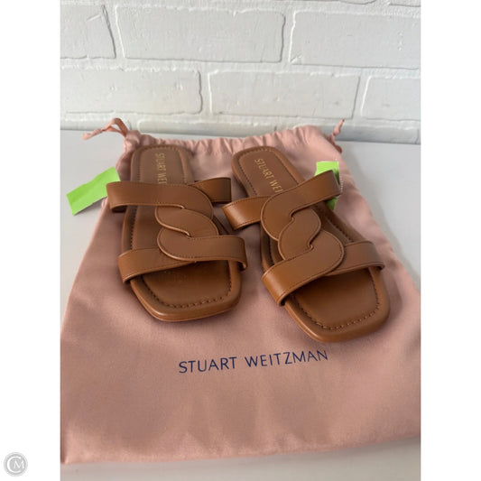 Sandals Designer By Stuart Weitzman In Brown, Size: 7.5