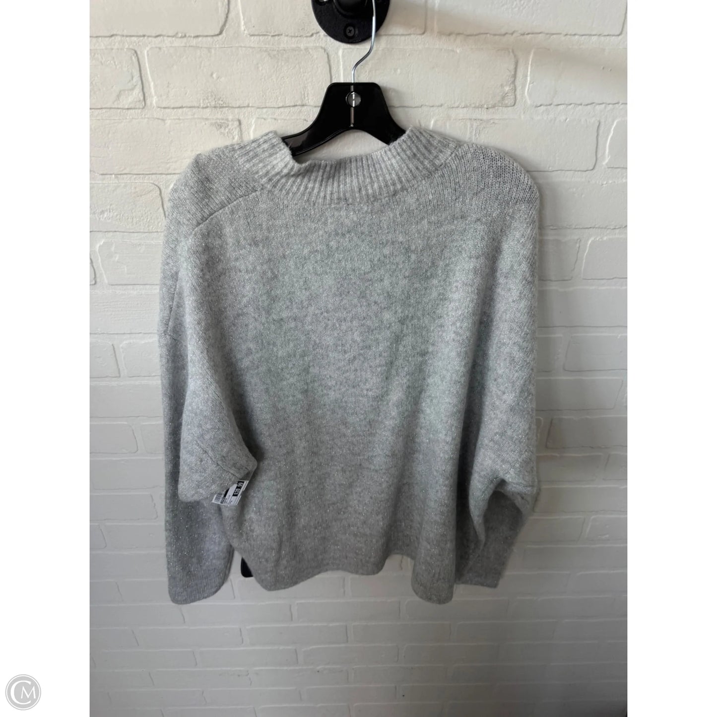 Sweater By Express In Grey & Silver, Size: M
