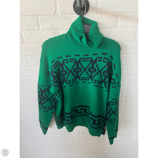 Sweater By Cece In Blue & Green, Size: M