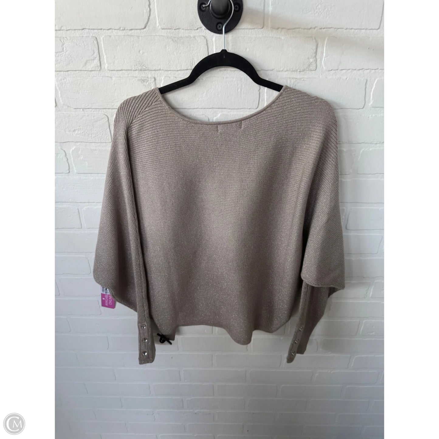 Sweater By Tahari In Tan, Size: M