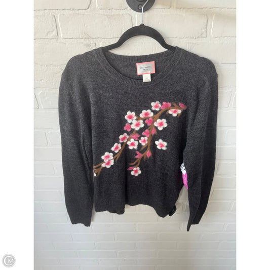 Sweater By Saccharine In Grey & Pink, Size: L