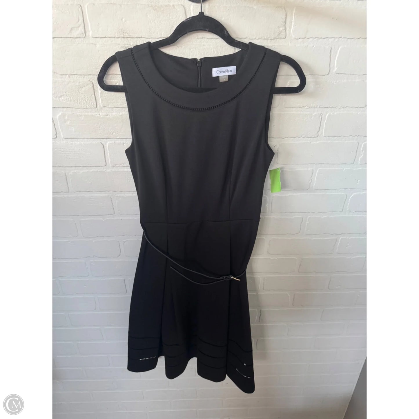 Dress Work By Calvin Klein In Black, Size: Xs