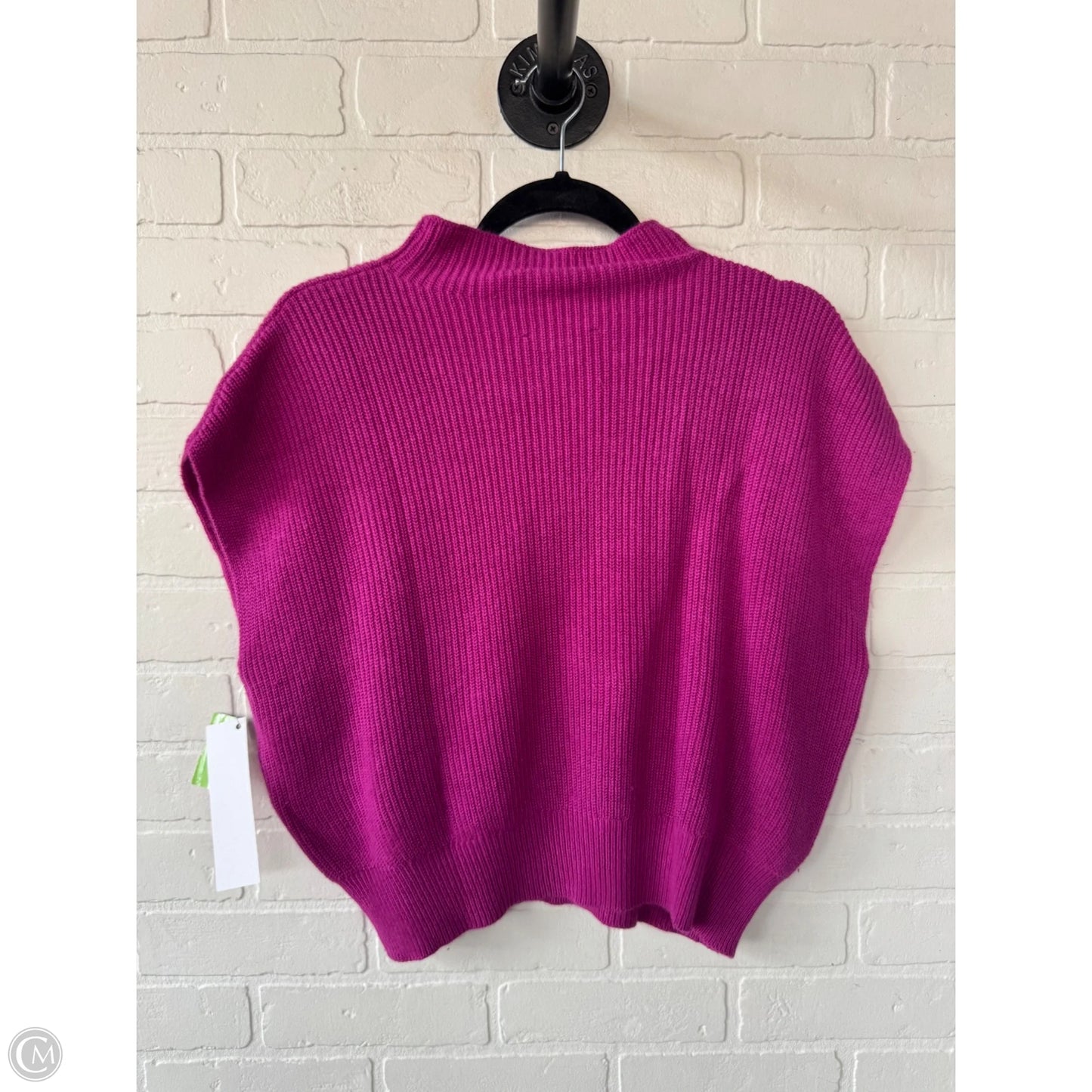 Sweater Short Sleeve By Ann Taylor In Pink, Size: M