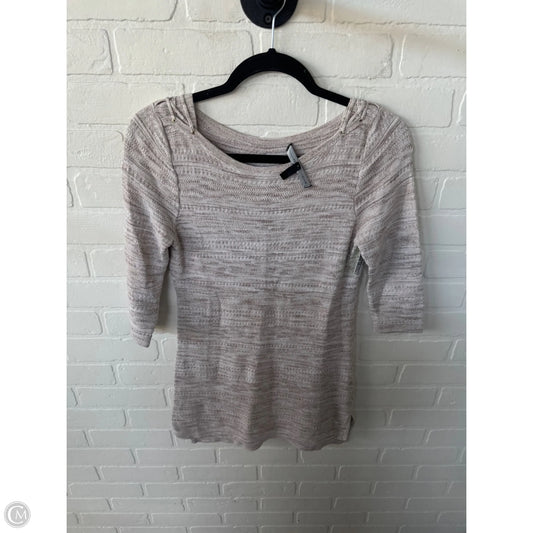 Tunic 3/4 Sleeve By White House Black Market In Tan, Size: Xs