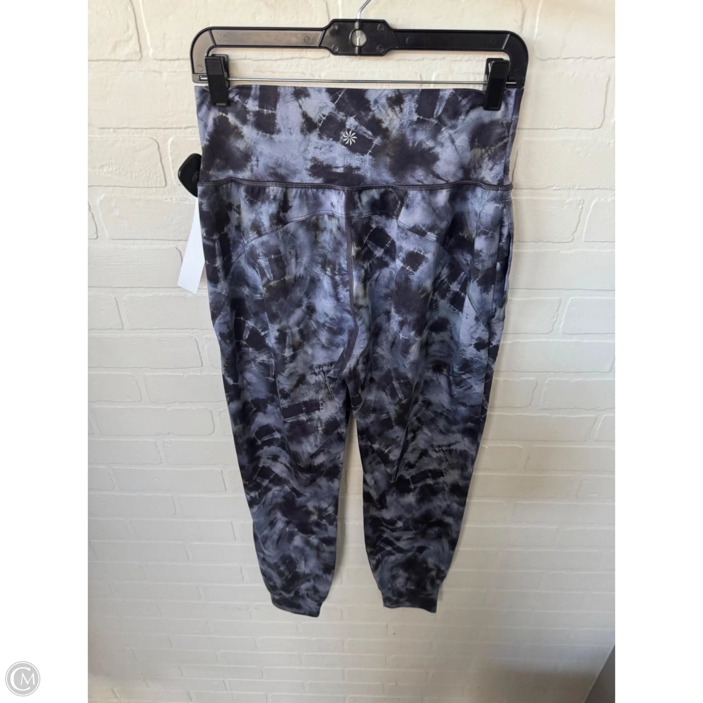 Athletic Pants By Athleta In Black & Blue, Size: 4