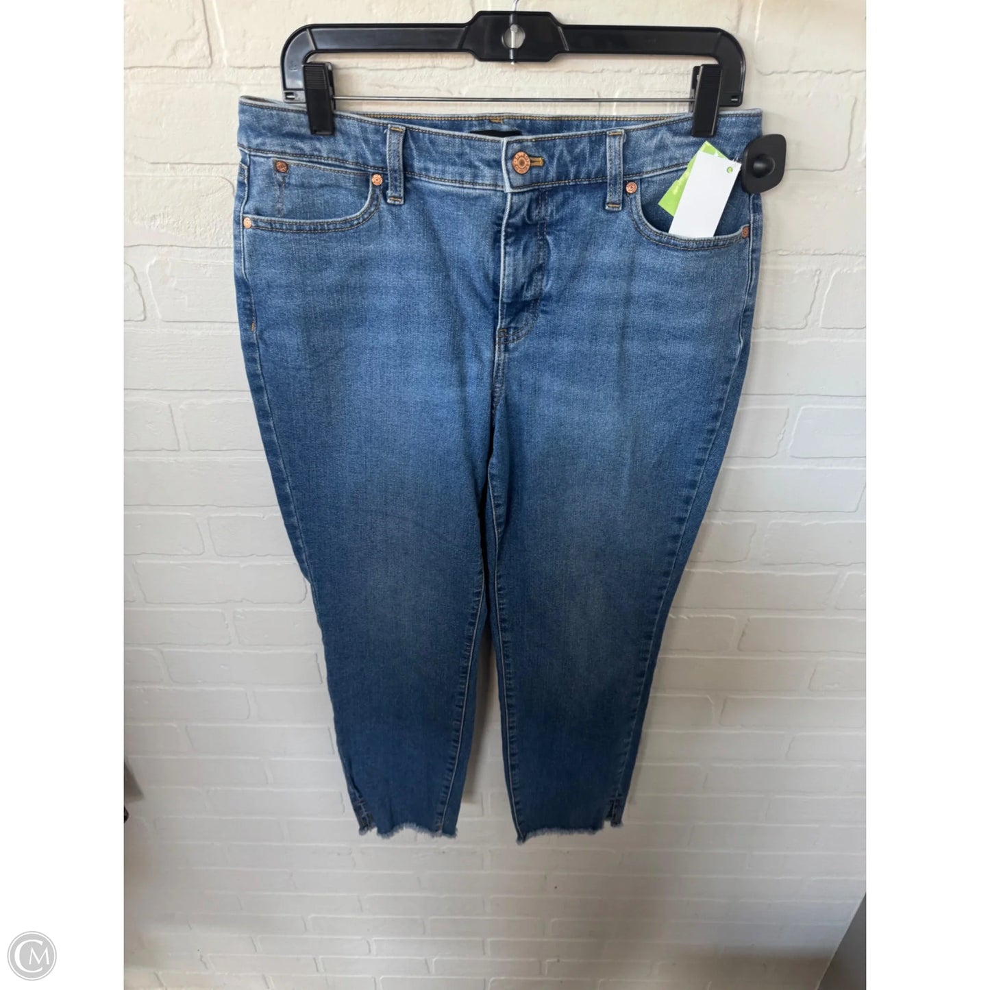 Jeans Straight By Talbots In Blue Denim, Size: 10p