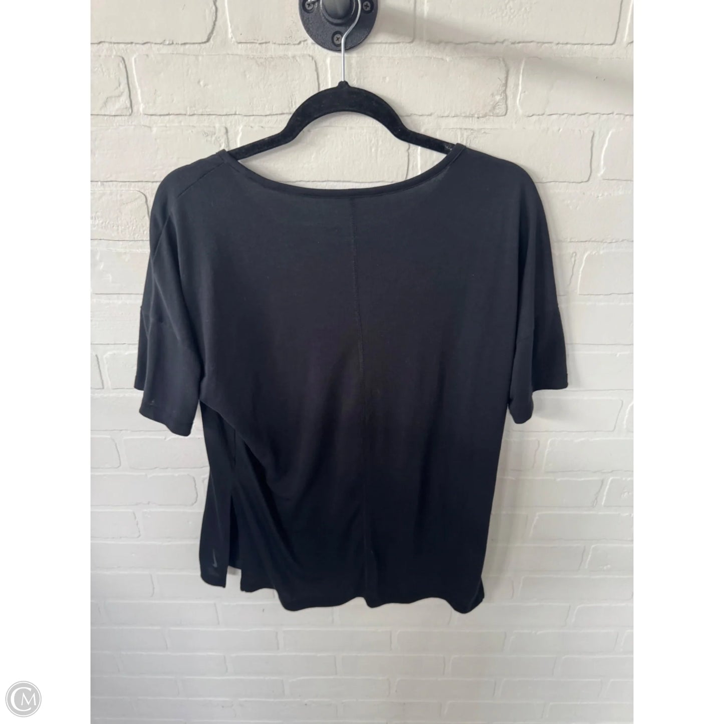 Athletic Top Short Sleeve By Nike Apparel In Black, Size: M